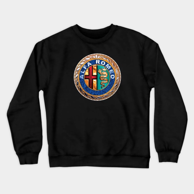 Alfa Romeo 2 Crewneck Sweatshirt by Midcenturydave